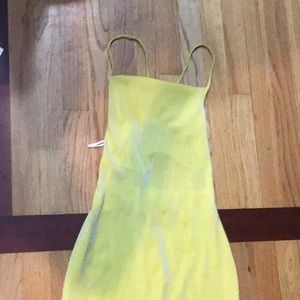 Short yellow dress